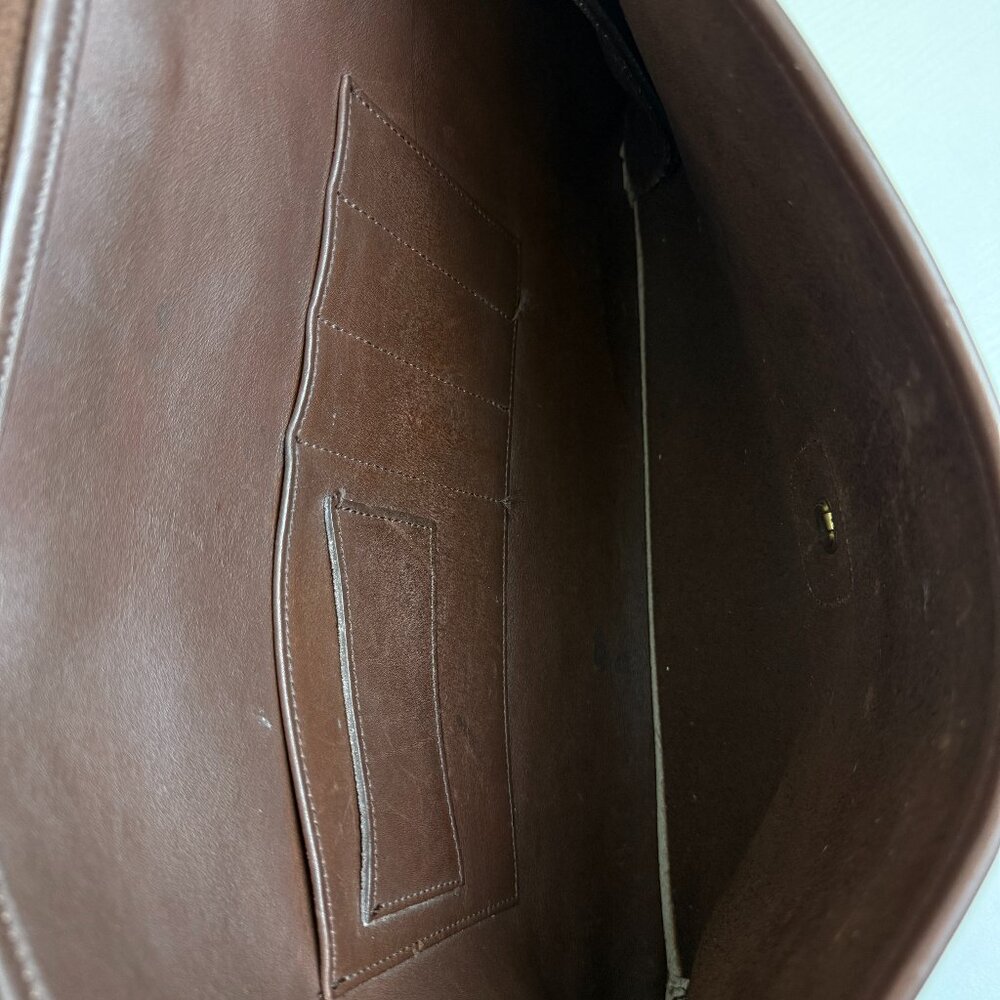 Vintage Coach Beekman Brown Leather Briefcase Laptop Bag Style 5266 - Picture 15 of 16